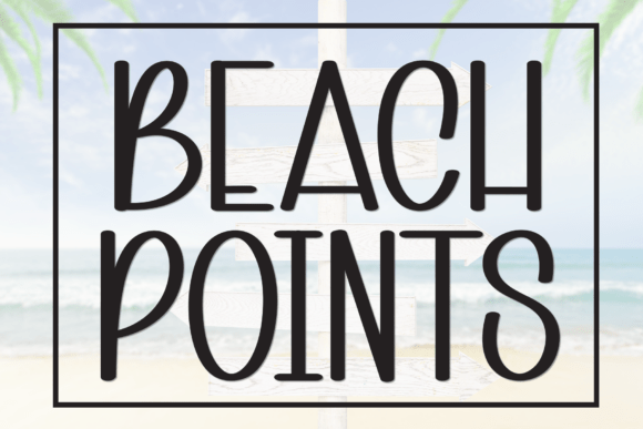 Beach Points Font