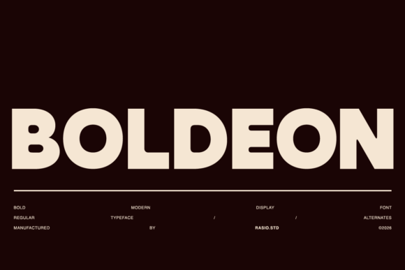 Boldeon: A Bold Font for Editorial Impact