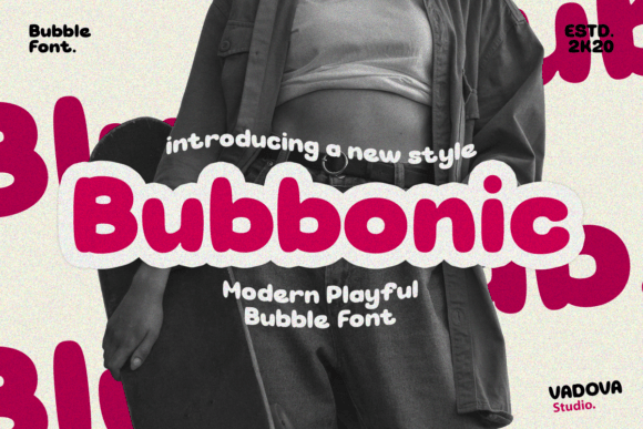 Bubbonic Font: Playful Display Type