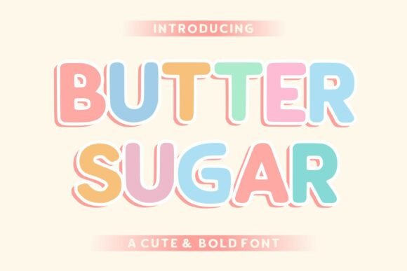 Butter Sugar Font for Creative Projects