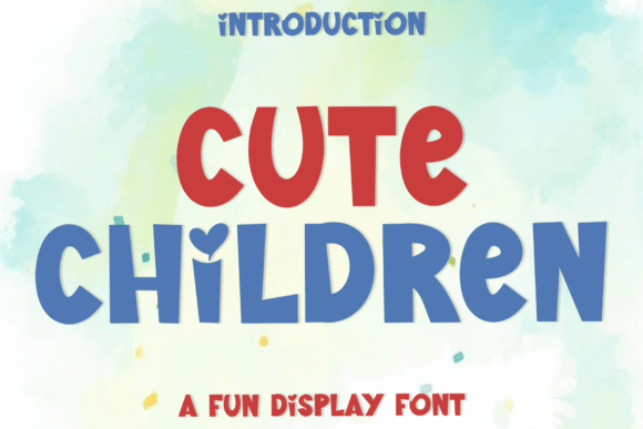 Cute Children Font for Festive Branding