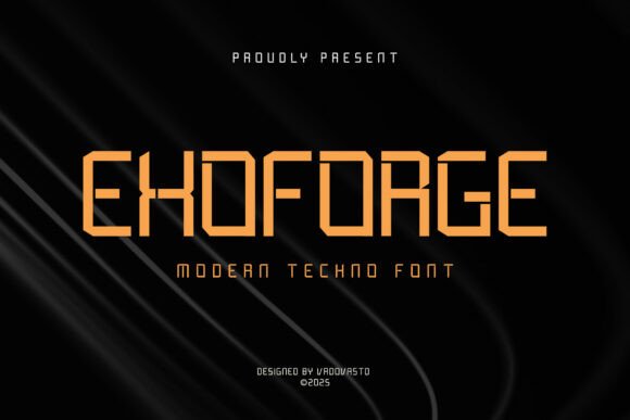 Exoforge Font for Bold Editorial Design