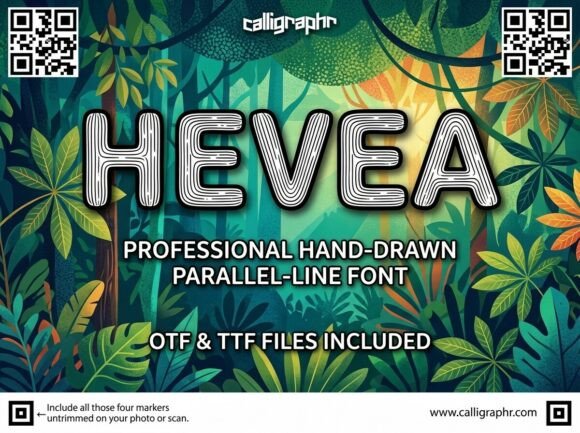Hevea: A Font with Rhythm