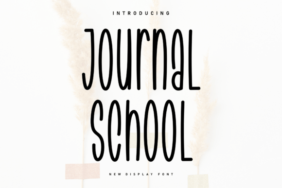 Journal School Font for Web Design