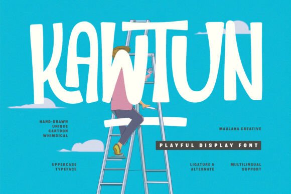 Kawtun: A Whimsical Display Font