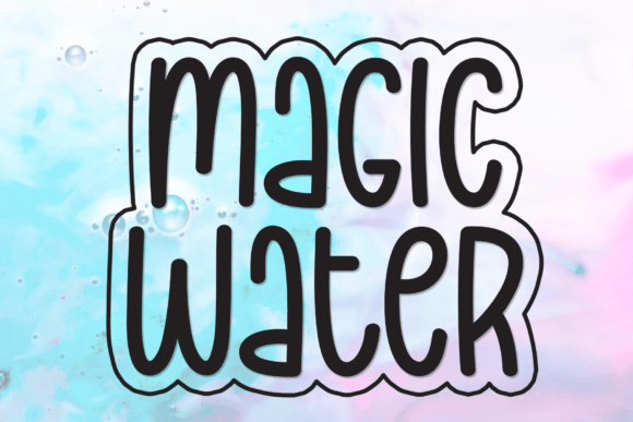 Magic Water Font for Business Branding