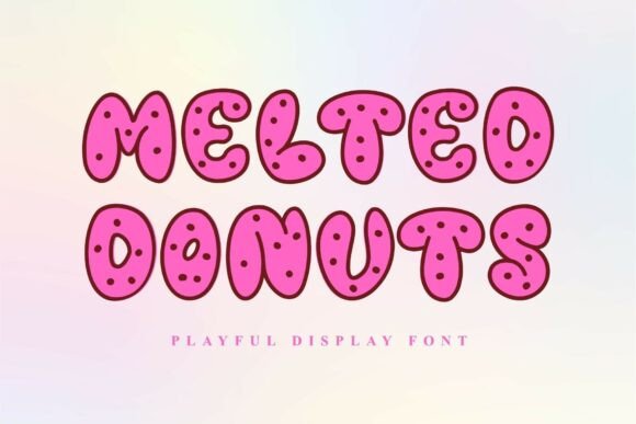 Melted Donuts Font for Creative Projects