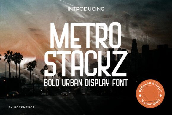 Metro Stackz Font for Creative Projects