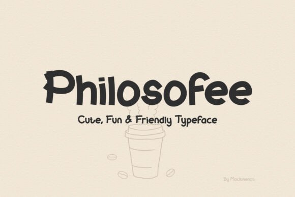 Philosofee: A Playful Display Font