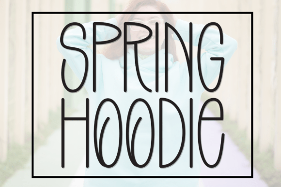 Spring Hoodie Font for Creative Design