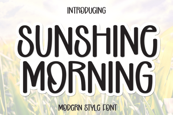 Sunshine Morning Font for Business Branding