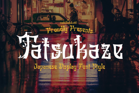 Tatsukaze Font: Elegant Japanese Display