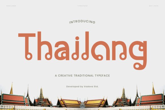 Thailong Font for Editorial Design