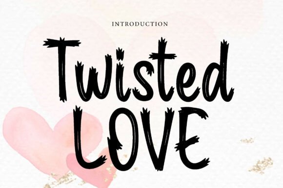 Twisted Love Font for Editorial Design