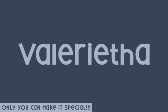 Valerietha: A Handwritten Font for Impact